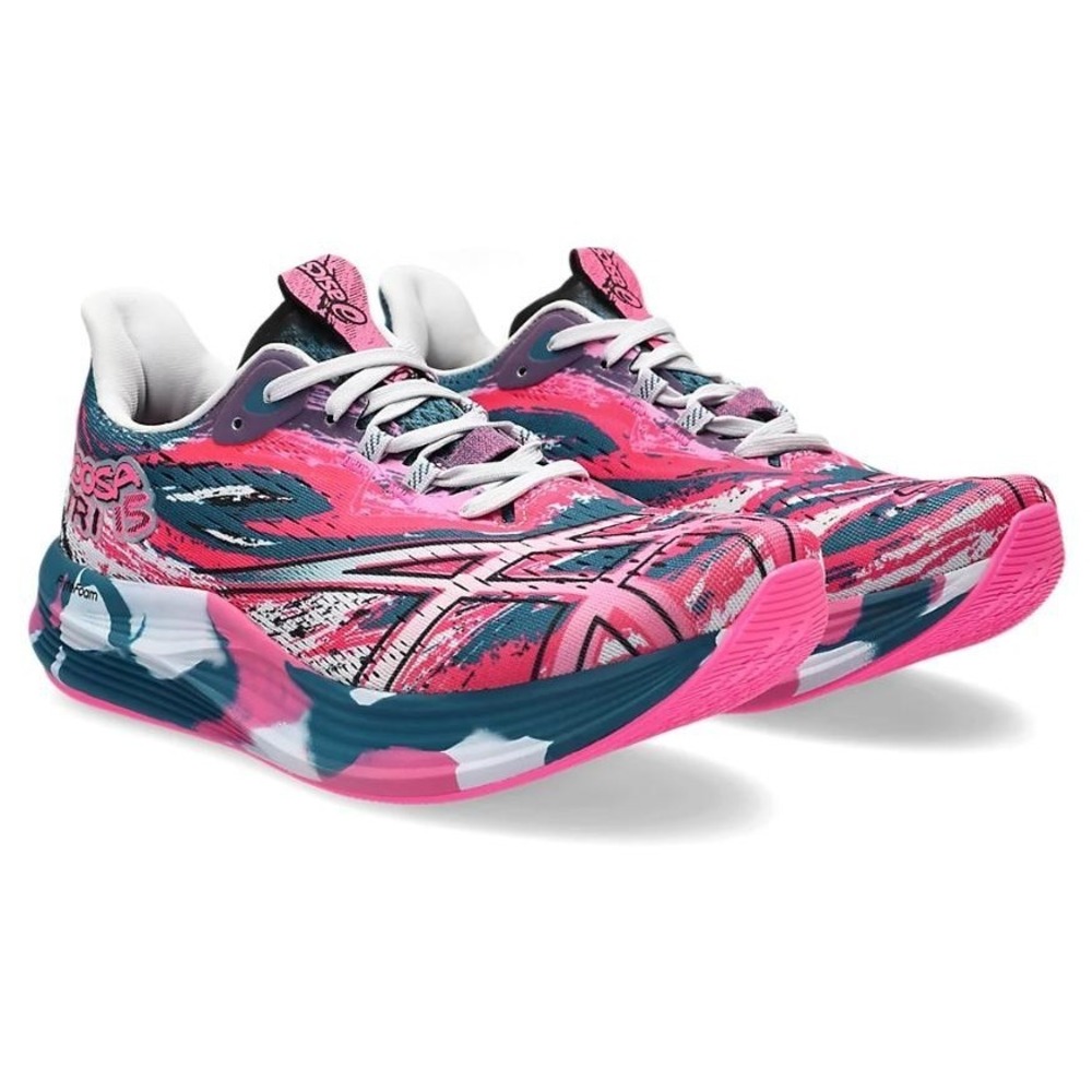 ASICS Noosa Tri 15 Womens 6.5 Shoes Avant Garde Pink Restful Teal 1012B429-401 - Picture 2 of 5
